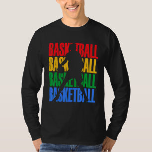 Basket Silhuett Bball Spelare Tränare Sport Ba T Shirt