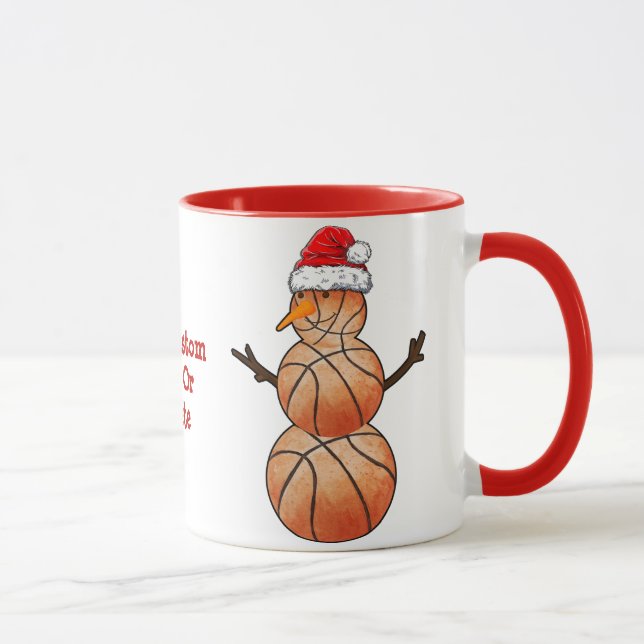 Basket Snowman Jul Xmas Sport Mugg (Höger)