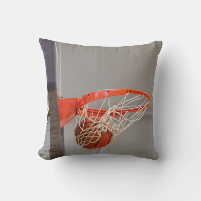Basket som Swishing i den netto dekorativ kudde (Framsida)
