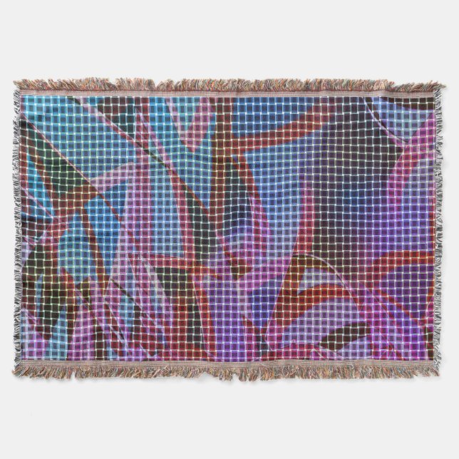 Basket stil på mörkens rosa, lera, lila filt (Framsidan)