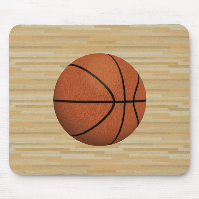 Basket- & trädomstolbakgrund: Mousepad Musmatta (Framsidan)