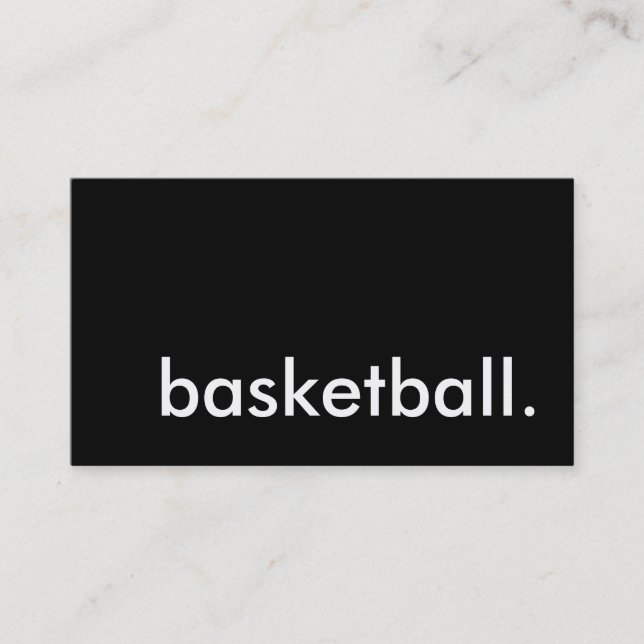 basket. visitkort (Framsida)