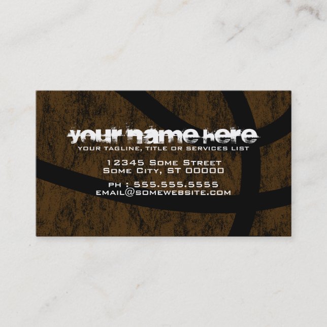 basket visitkort (Framsida)