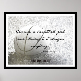 Basketaffisch med citationstecken 001 poster