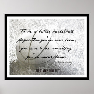 Basketaffisch med citationstecken poster