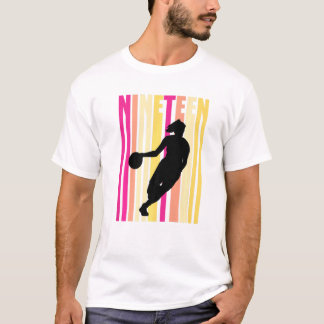 Basketball 19th Birthday Womens Retro 19 Nineteent T Shirt
