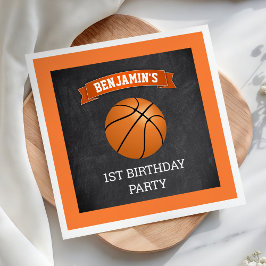 Basketball 1-årsfest pappersservett