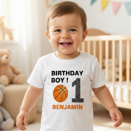 Basketball 1-årsfest t shirt