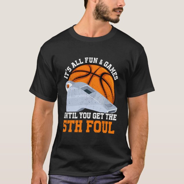 Basketball 5 Fouls Son Daughter T Shirt (Framsida)