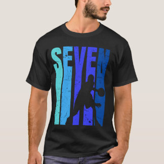 Basketball 7:e Birthday Boy - 7 ÅRS Basketba T Shirt