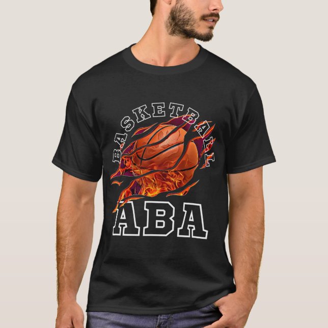 Basketball Aba Bball Älskare Sportfantast Novelty T Shirt (Framsida)