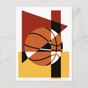Basketball-Abstrakt Vykort