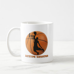 Basketball Active Shooter Player Ringar Kaffemugg