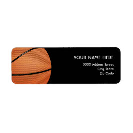 Basketball-Adressetiketter Returadress Etikett