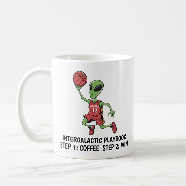 Basketball Alien Kaffemugg (Vänster)