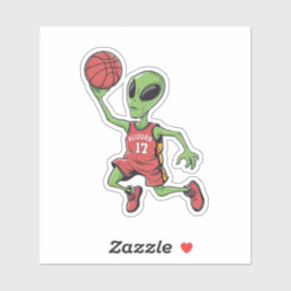 Basketball Alien Klistermärken