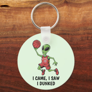 Basketball Alien Nyckelring