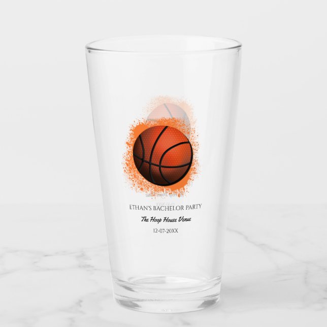 Basketball Älskare Bachelor/Födelsedagsfest Sports Glaskopp (Framsida)