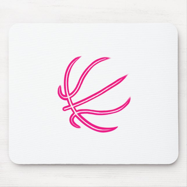 Basketball Älskare Baskeetball Boll Musmatta (Framsidan)