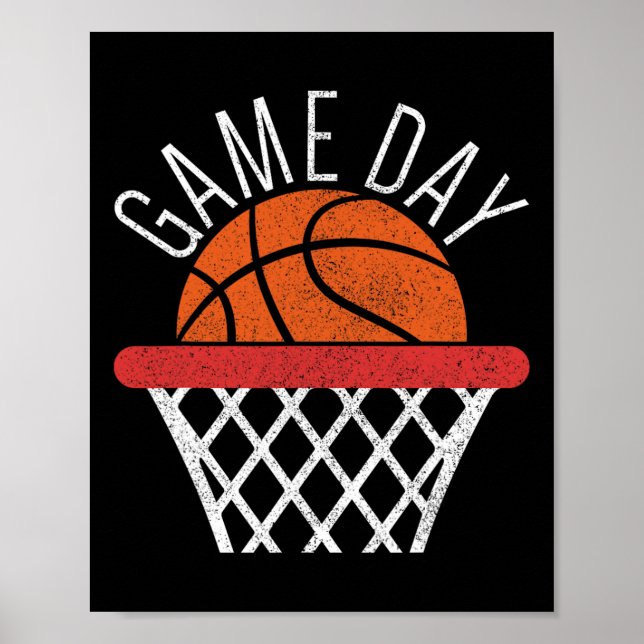 Basketball Älskare Basketball Player Roligt Ba Poster (Framsidan)