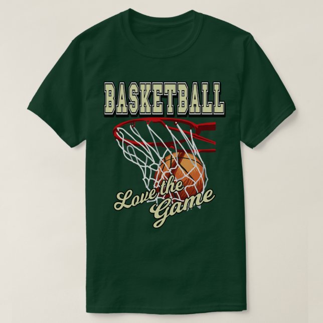 Basketball Älskare-gåvor T Shirt (Design framsida)