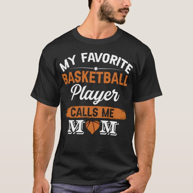 Basketball Älskare Mamma T Shirt (Framsida)