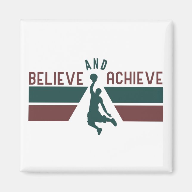 Basketball Älskare Player Basketball Fläkt-gåvor Magnet (Framsidan)