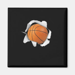 Basketball Älskare Tee Boll Manar Women Boys Girls Magnet