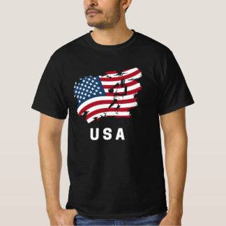Basketball American USA flagga 2021 T Shirt