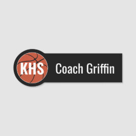 Basketball Anpassningsbar Coach/Player Namn/Number Namnbricka