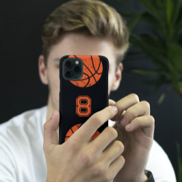 Basketball Anpassningsbar Jersey Number Black