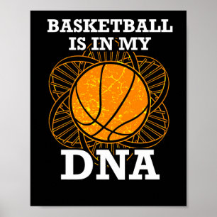 Basketball är i min DNA Poster