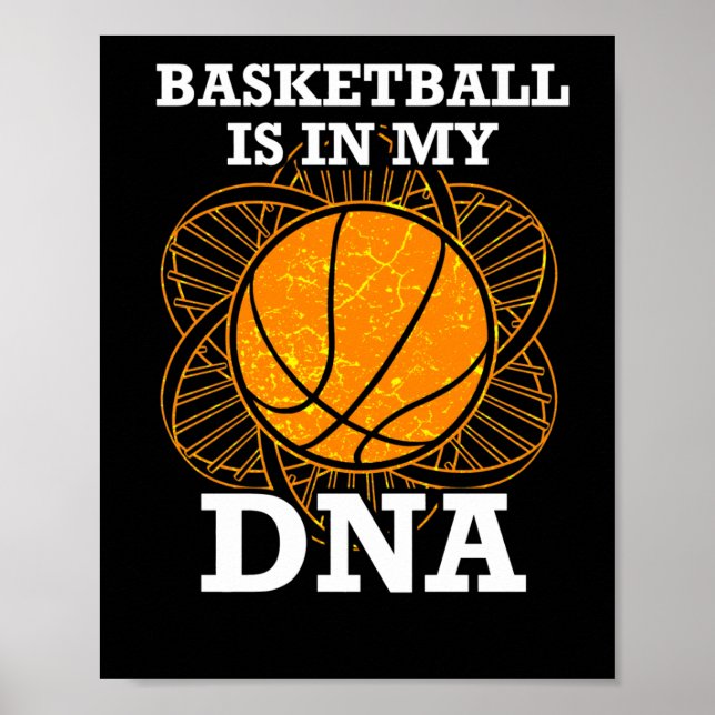 Basketball är i min DNA Poster (Framsidan)