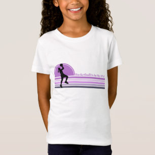 Basketball är i mitt DNA Retro Sunset T-Shirt