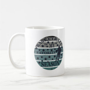 Basketball är min favoritsäsong vintage stil kaffemugg