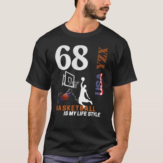 Basketball är min livsstil t shirt (Framsida)