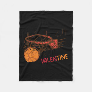Basketball är min Valentine för Basketball Älskare Fleecefilt