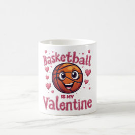 Basketball är min Valentine Kaffemugg
