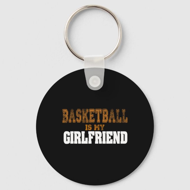 Basketball är mina Roligt-basketspelare för flickv Nyckelring (Framsida)