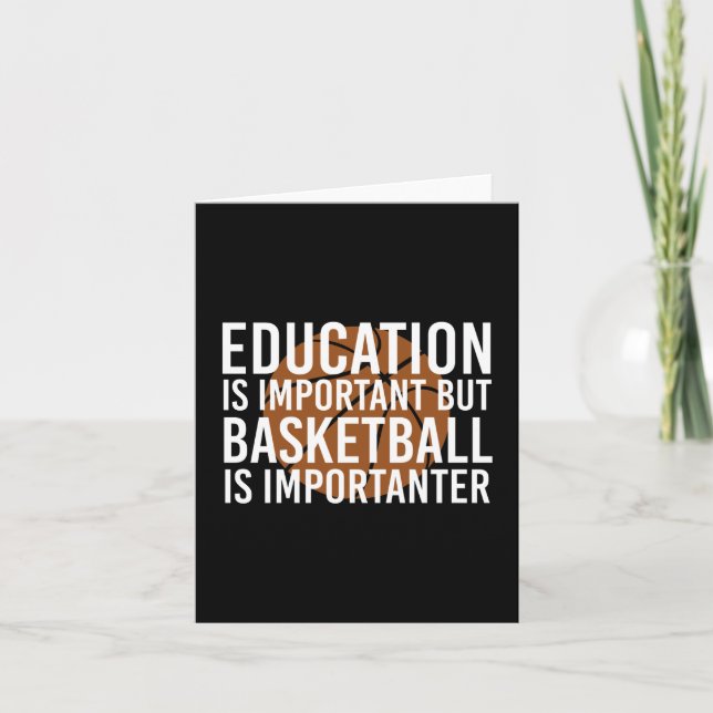 Basketball är viktig och är viktiga.. kort (Framsida)
