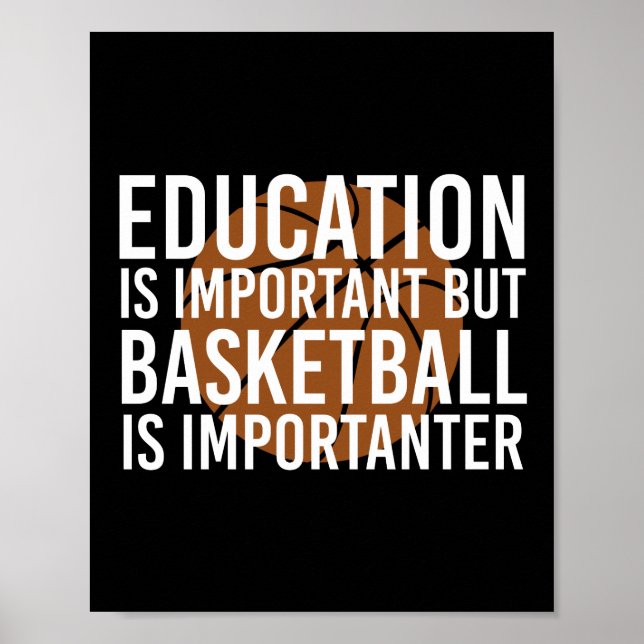 Basketball är viktig och är viktiga.. poster (Framsidan)