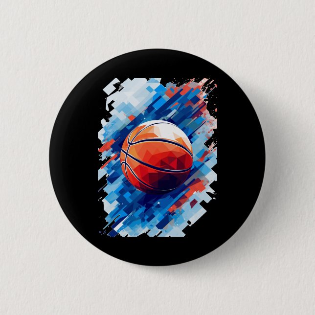 Basketball Art Poster grafik 1 Knapp (Framsida)