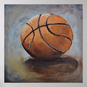 BasketBall Art-utskrift Poster