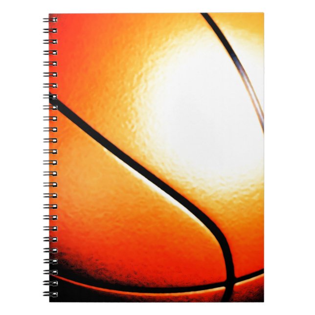 Basketball Artwork Anteckningsbok Med Spiral (Framsidan)