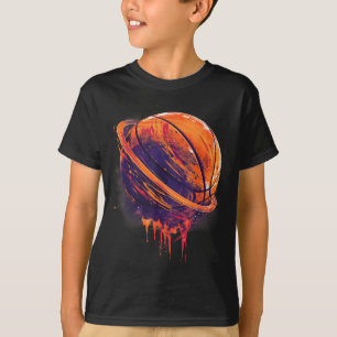 Basketball Artwork Basketball Älskare Planet Water T Shirt