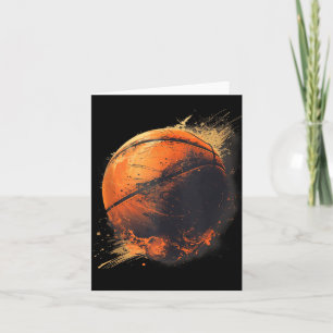 Basketball Artwork Basketball Älskare Teckning Wat Kort