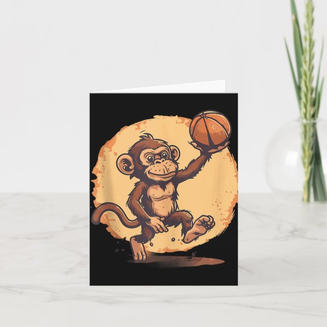 Basketball Artwork Basketball Player Teckning Cute Kort (Framsida)