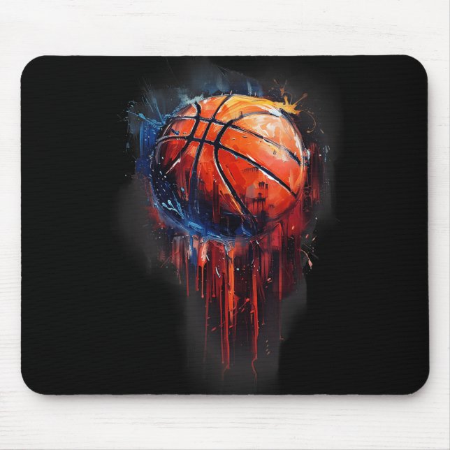 Basketball Artwork Basketball Ring Watercolor Colo Musmatta (Framsidan)
