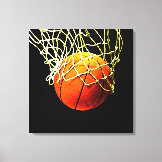 Basketball Artwork Canvastryck (Framsida)