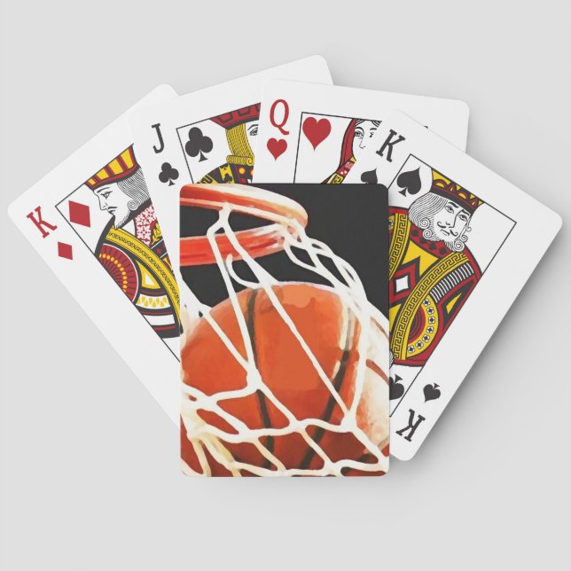 Basketball Artwork Casinokort (Baksidan)